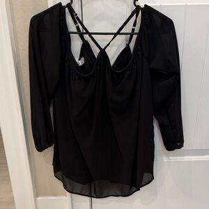Elegant Black Women's Top